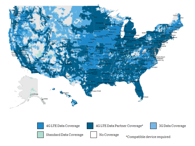 3G Vs 4G Coverage Map