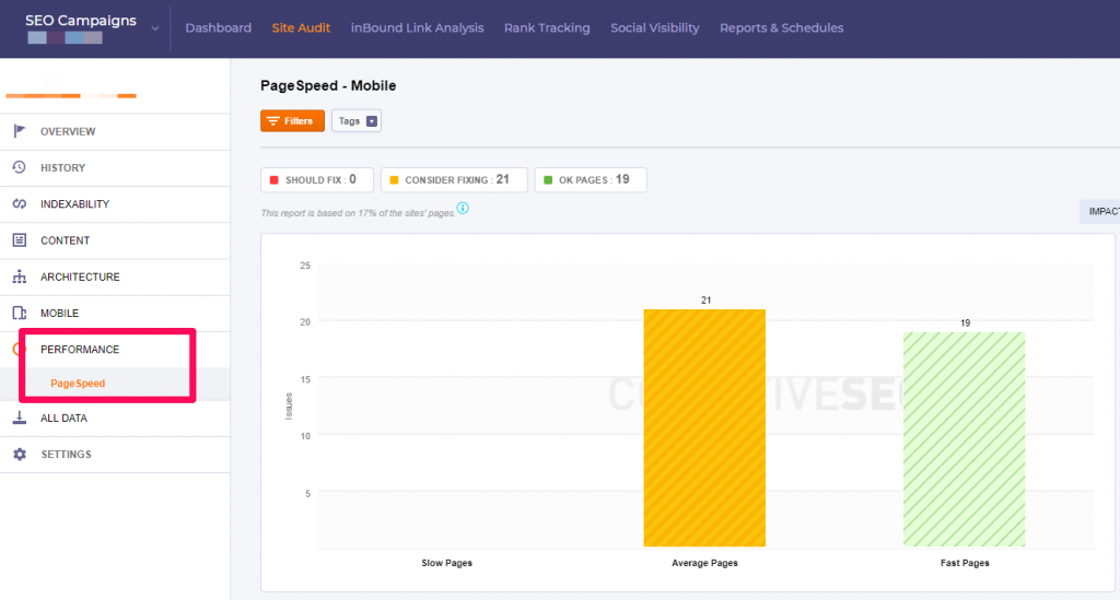 Bulk Check Page Speed Results