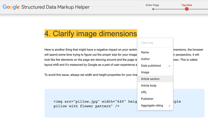 Markup Helper Tagging