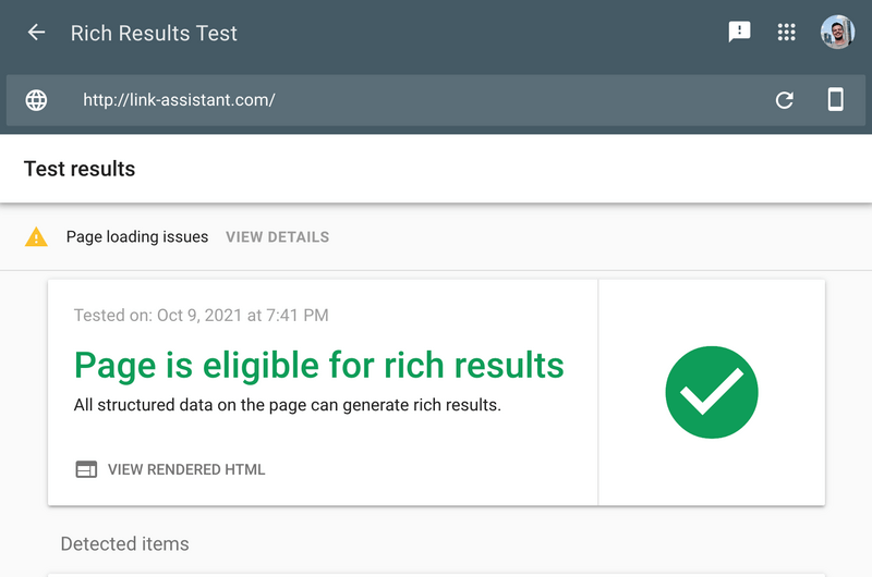 Rich Results Test