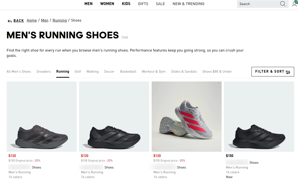 Ecommerce Category Page