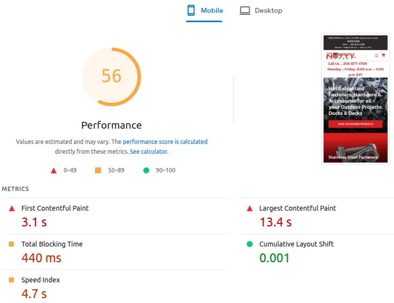 Page Speed & Core Web Vitals