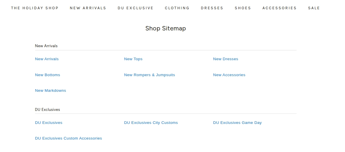 HTML Sitemap for Users