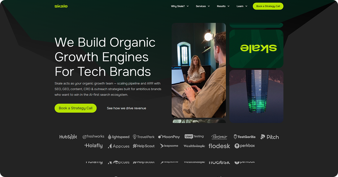 Skale website homepage screenshot