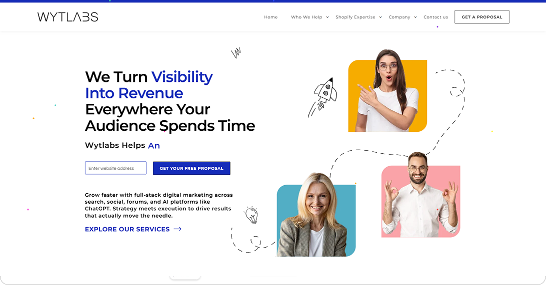 Wytlabs website homepage screenshot