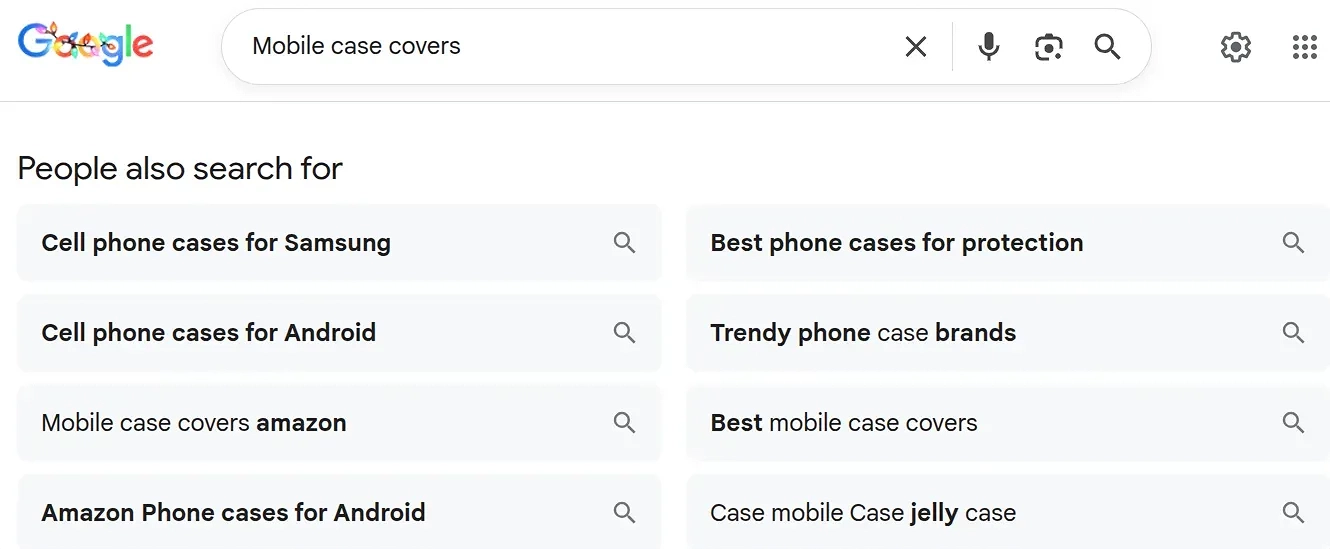 People also search for mobile case covers