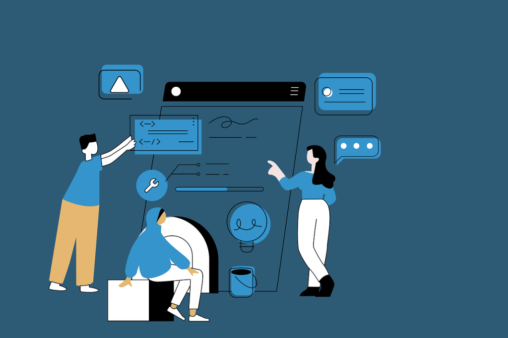 Team discussion on project